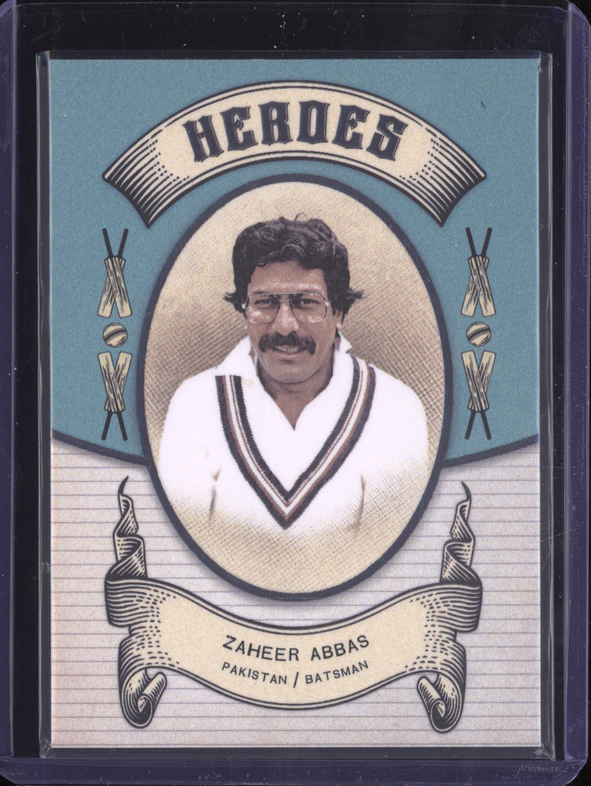 Zaheer Abbas 2024 Futera Vintage Cricket VC27 Heroes 168/250