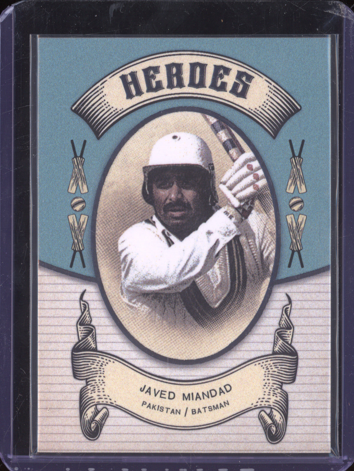Javed Miandad 2024 Futera Vintage Cricket VC28 Heroes 99/250