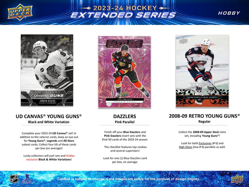 2023-24 Upper Deck Extended Series Hockey Hobby Box