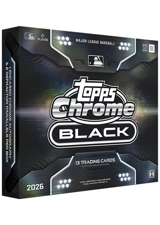 2026 Topps Chrome Black Baseball MLB Hobby Box Factory Sealed