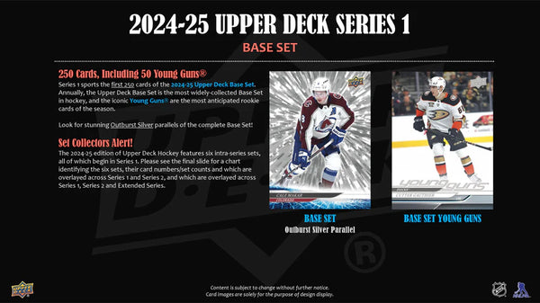 2024-25 Upper Deck Series 1 Hockey Blaster Box