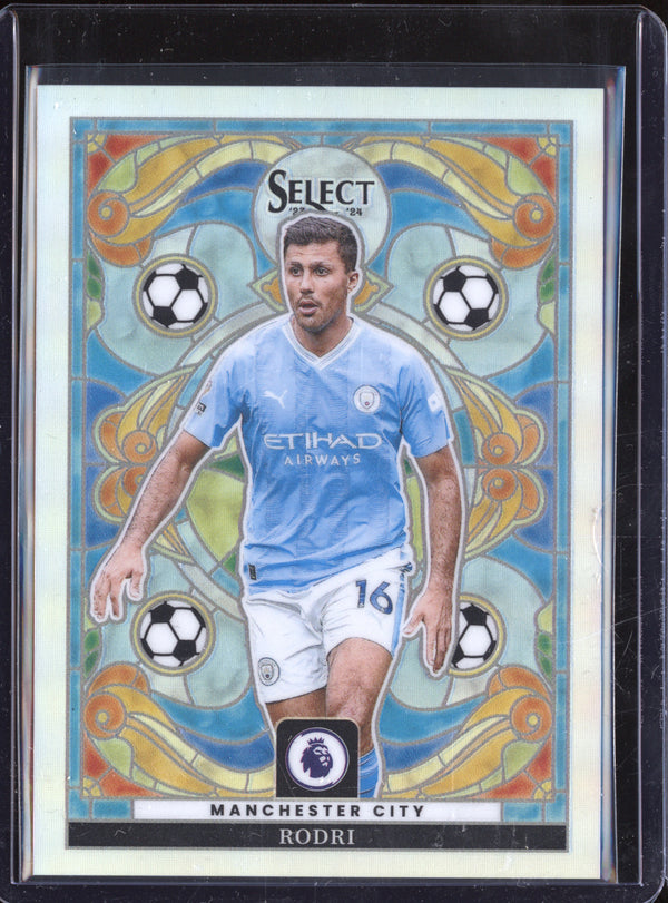 Rodri 2023-24 Panini Select 4 Stained Glass