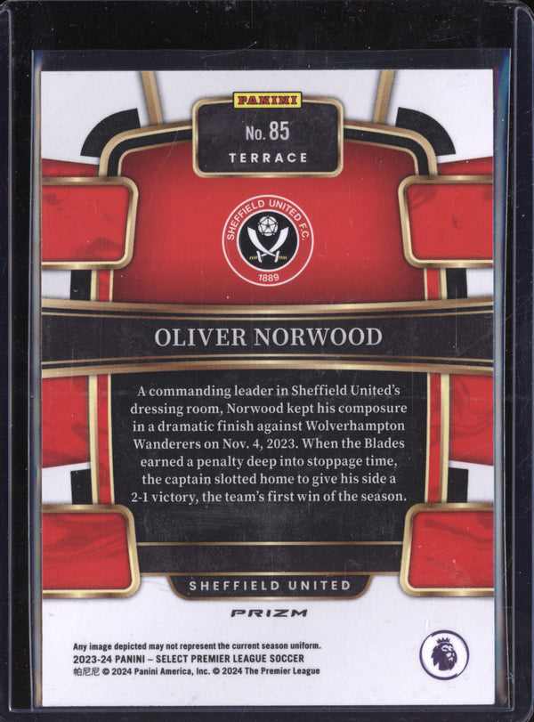 Oliver Norwood 2023-24 Panini Select 85 Blue