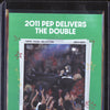 2011 Pep Delivers the Double 2023-24 Topps Focus Barcelona Moments Green 99/99