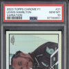 Lewis Hamilton 2023 Topps F1 Chrome 21 Variation PSA 10