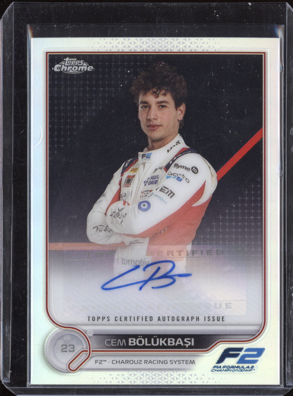 Cem Bolukbasi 2022 Topps Chrome F1 CAC-CB Refractor Auto