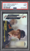 Max Verstappen 2020 Topps F1 Chrome 158 Refractor PSA 9