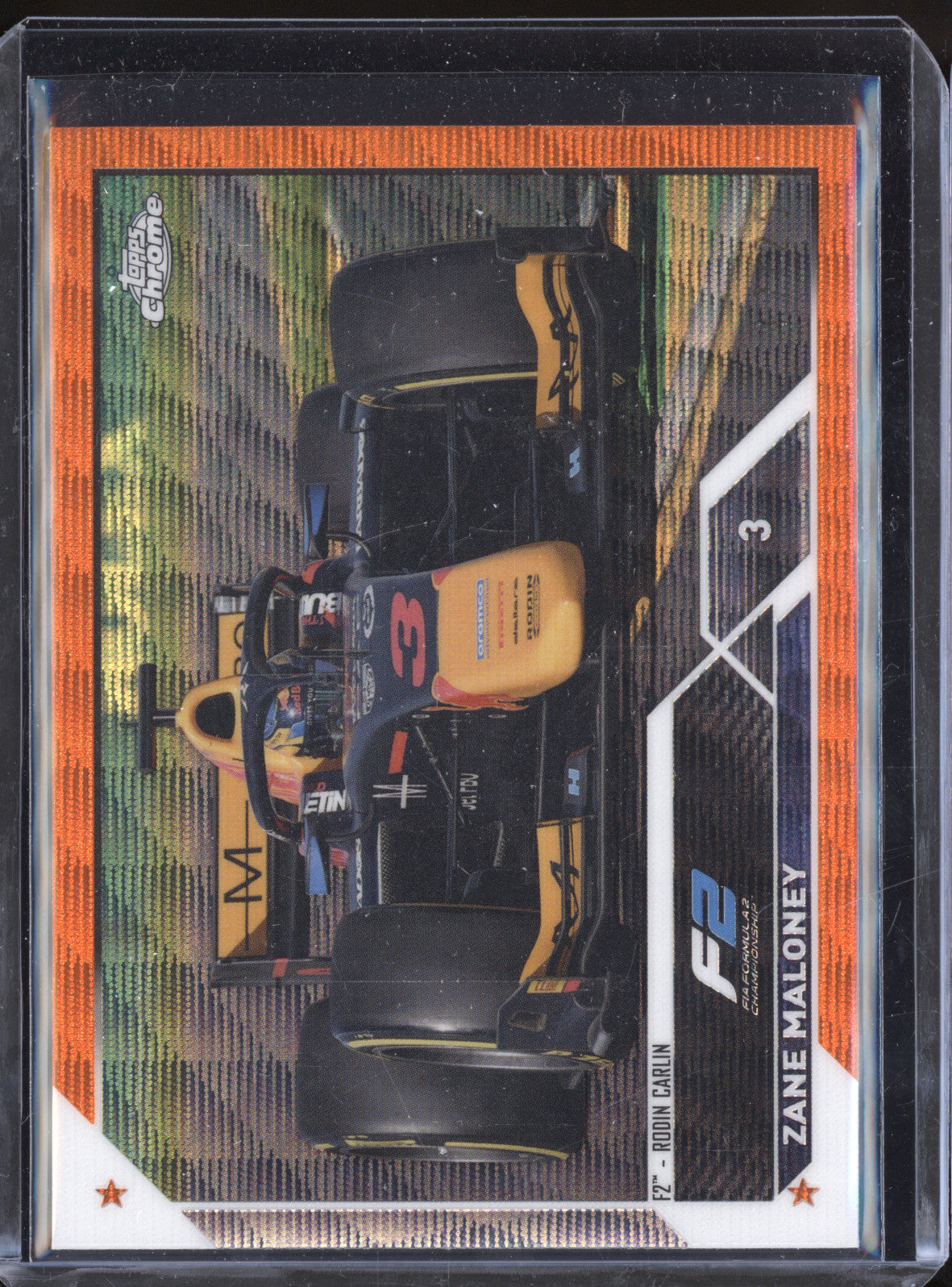 Zane Maloney 2023 Topps Chrome F1 126 Orange Wave 17/25