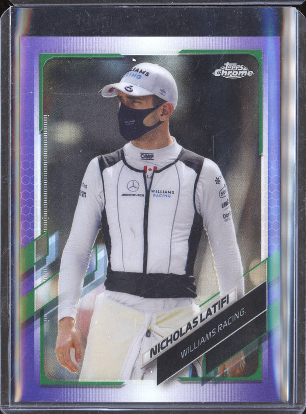 Nicholas Latifi 2021 Topps Chrome F1 42 Purple