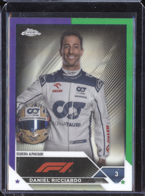 Daniel Ricciardo 2023 Topps Chrome F1 69 Purple/Green