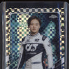 Yuki Tsunoda 2021 Topps Chrome F1 14 Checker Flag