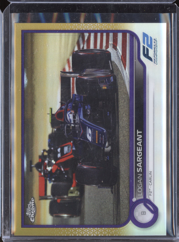 Logan Sargeant 2022 Topps Chrome F1 134 Gold/Purple