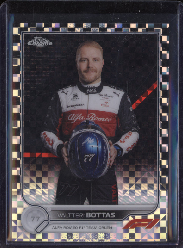 Valtteri Bottas 2022 Topps Chrome F1 57 Checker Flag