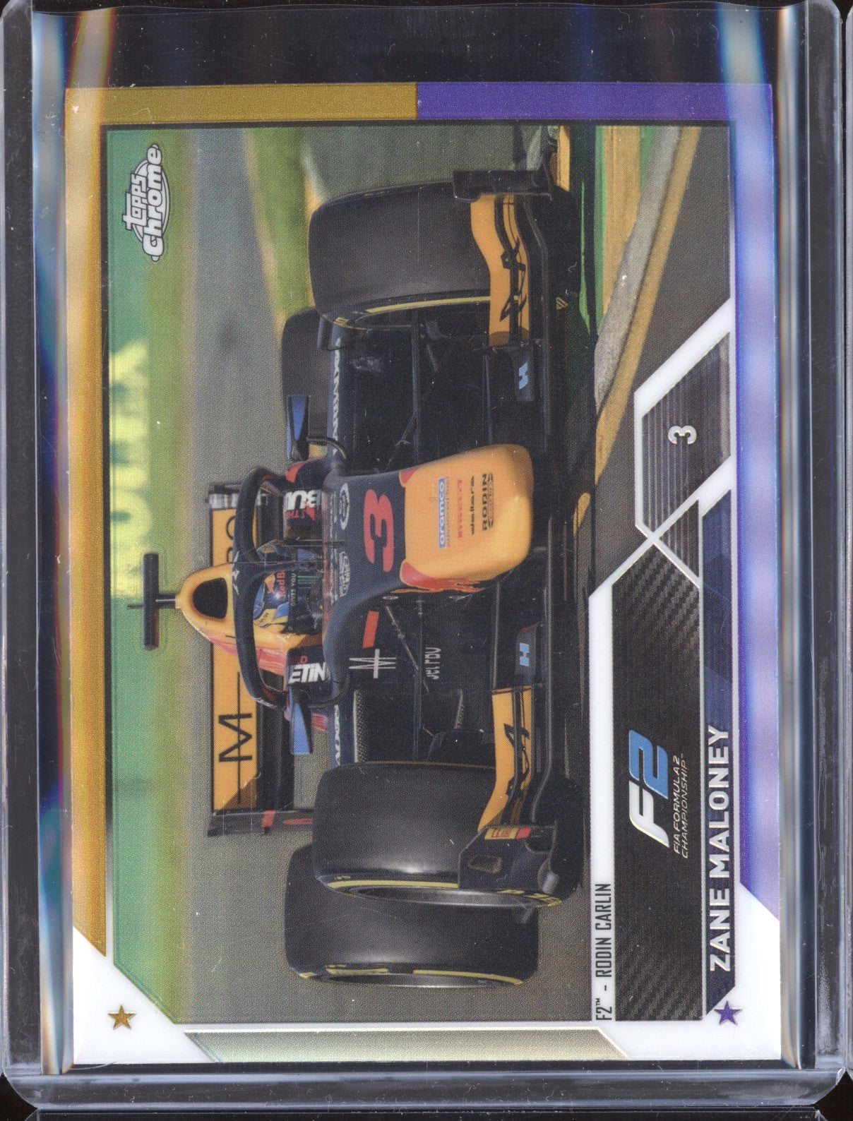 Zane Maloney 2023 Topps Chrome Formula 1 126 Gold Purple