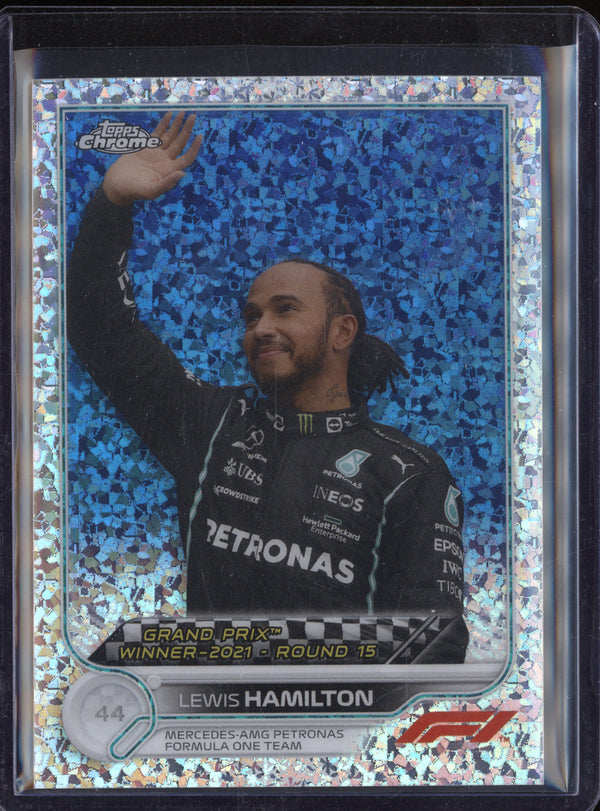 Lewis Hamilton 2021 Topps Chrome F1 165 Mini Diamonds 34/299