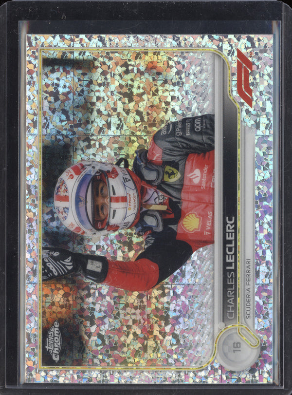 Charles Leclerc 2022 Topps Chrome F1 28 Mini Diamonds 23/299