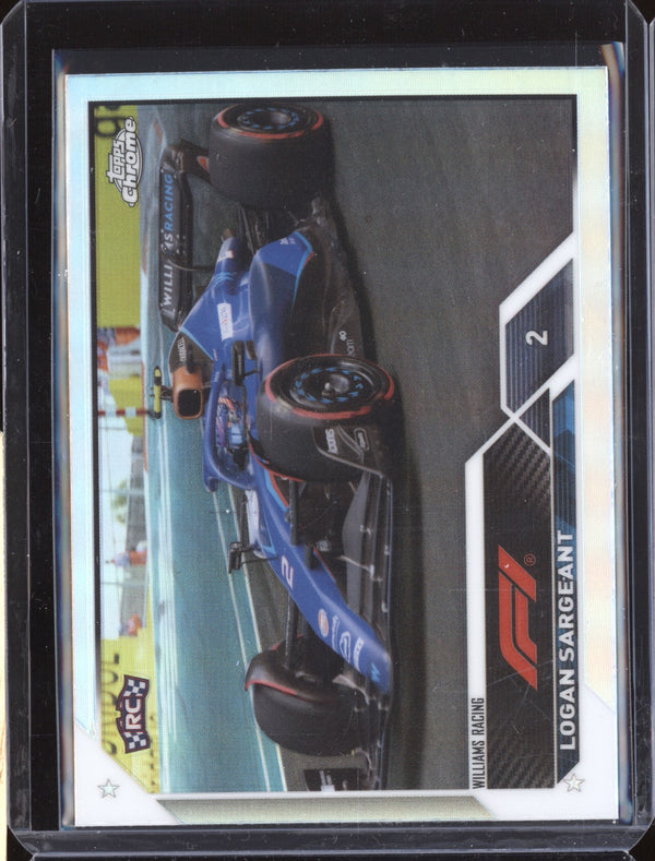 Logan Sargeant 2023 Topps Chrome Formula 1 66 Refractor RC