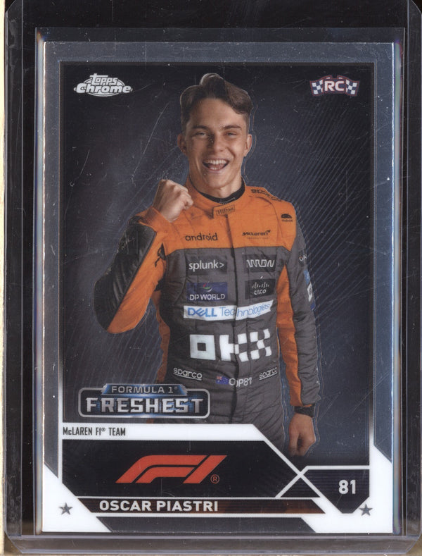 Oscar Piastri 2023 Topps Chrome Formula 1 195 RC