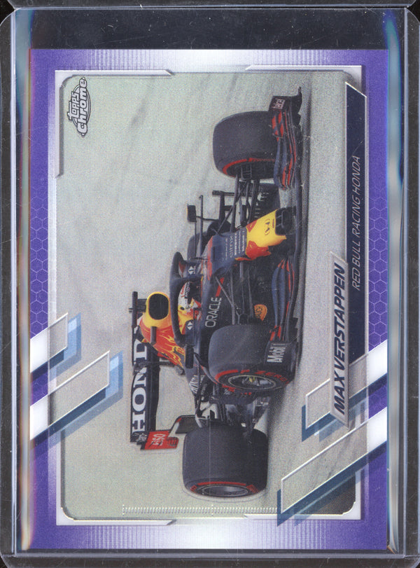 Max Verstappen 2021 Topps Chrome F1 98 Purple 246/399