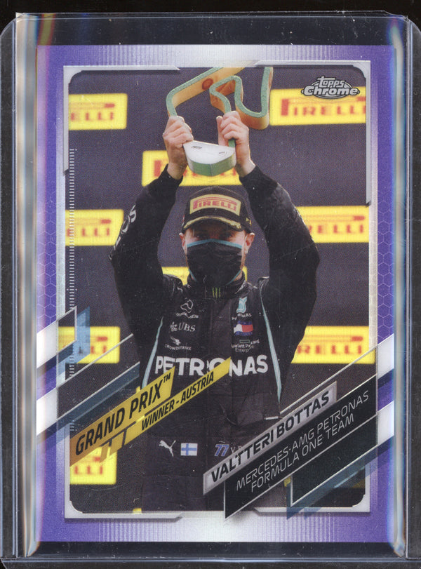 Valtteri Bottas 2021 Topps Chrome F1 138 Purple 207/399