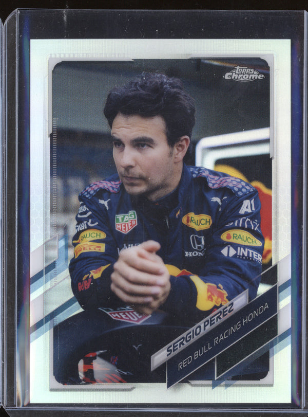 Sergio Perez 2021 Topps Chrome F1 4 Refractor