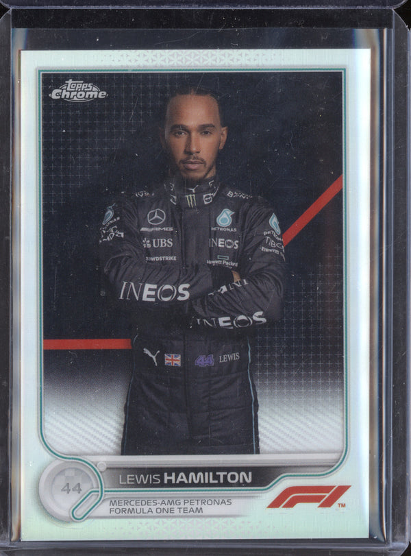 Lewis Hamilton 2022 Topps Chrome F1 5 Refractor