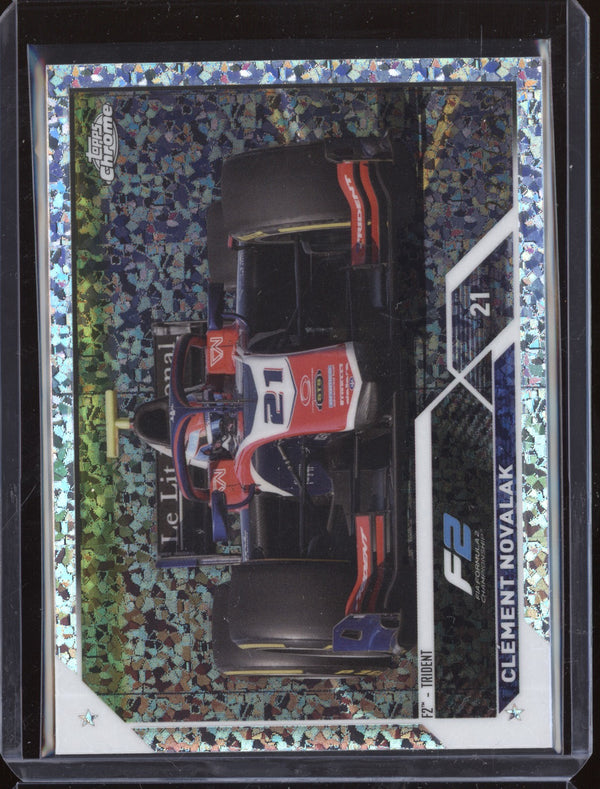 Clement Novalak 2023 Topps Chrome Formula 1 139 Sparkle Refractor 225/299