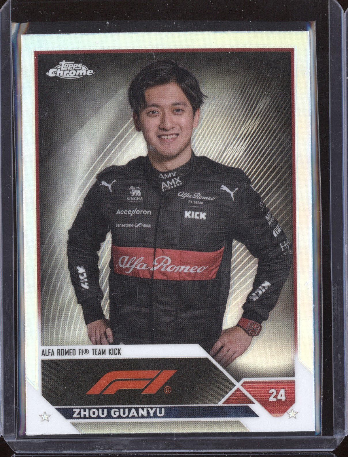 Zhou Guanyu 2023 Topps Chrome Formula 1 58 Refractor