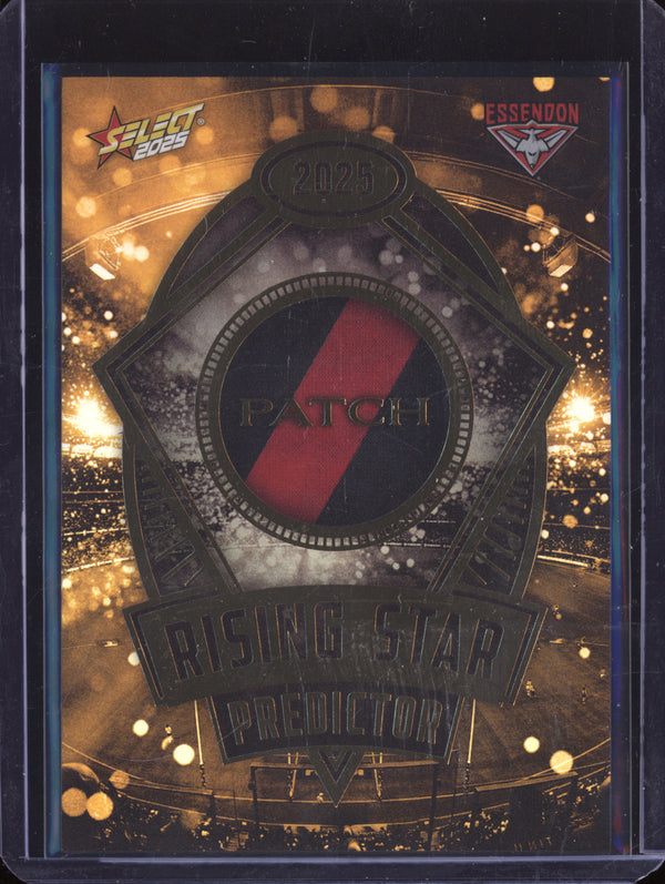 Essendon 2025 Select Footy Stars RPPG5 Rising Star Predictor Patch Gold 57/220