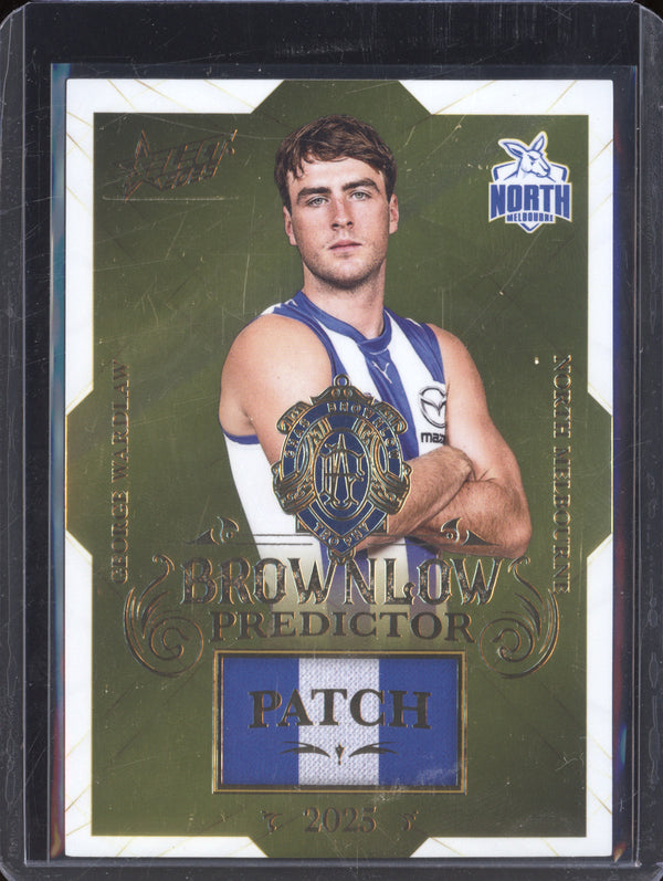 George Wardlaw 2025 Select Footy Stars BPPG59 Brownlow Medal Predictor Patch Gold 82/220