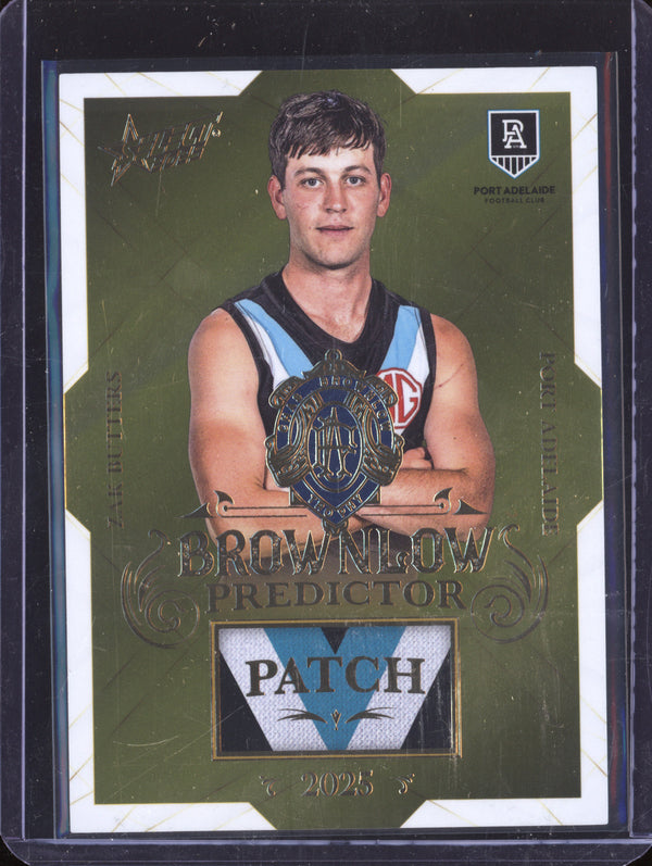 Zak Butters 2025 Select Footy Stars BPPG61 Brownlow Medal Predictor Patch Gold 63/220