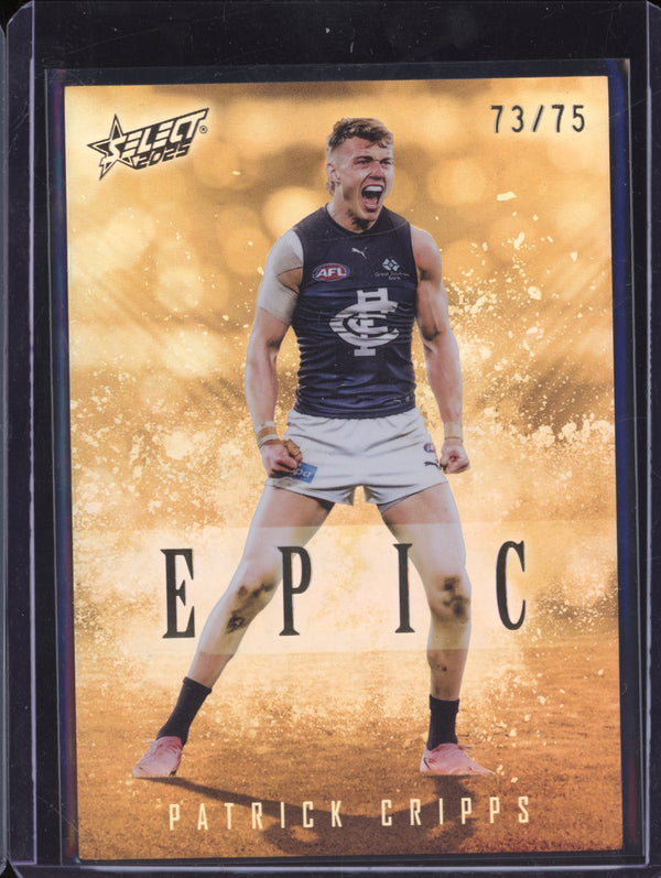 Patrick Cripps 2025 Select Footy Stars EG11 Epic Gold 73/75