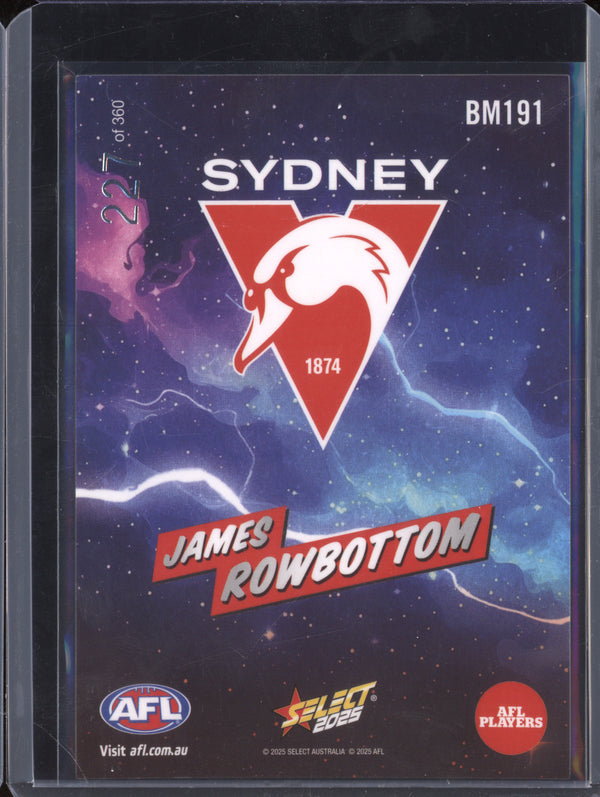 James Rowbottom 2025 Select Footy Stars BM191 Boom 227/360