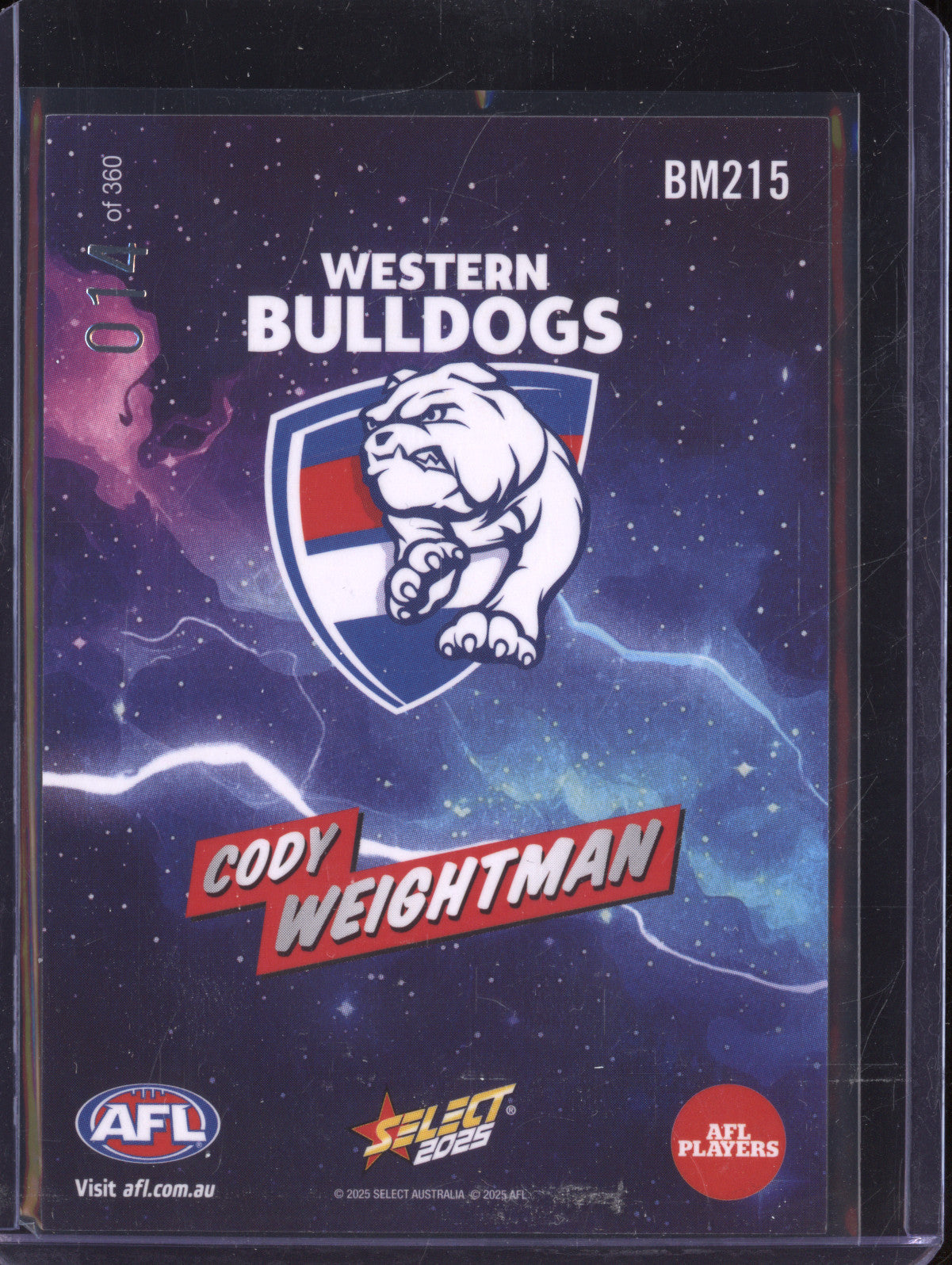 Cody Weightman 2025 Select Footy Stars BM215 Boom 14/360