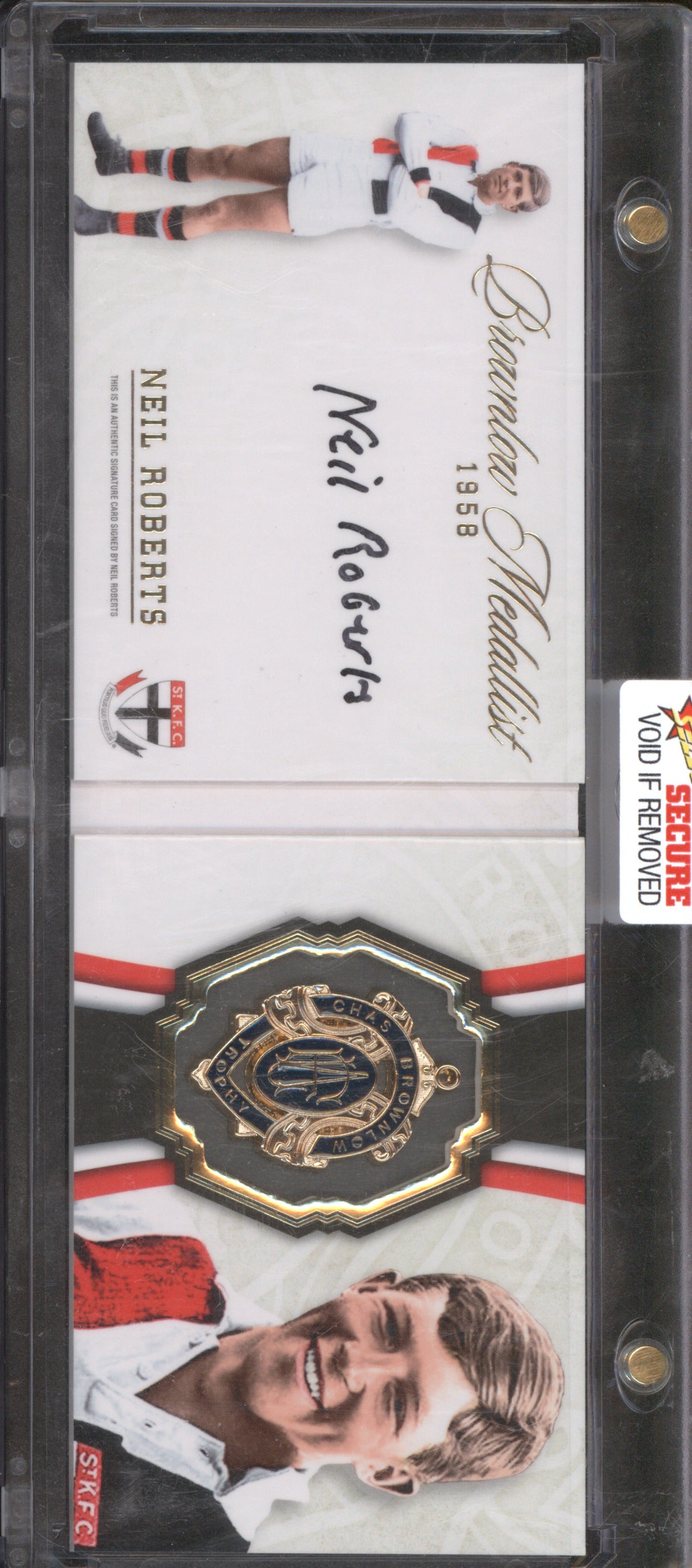 2024 Select Brownlow Medallist Series 1958 Neil Roberts Signature Booklet