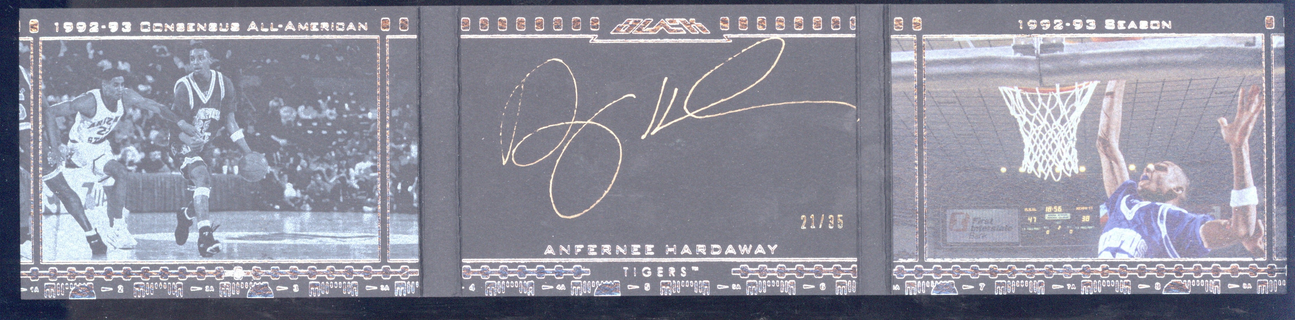Anfernee Hardaway 2013 Upper Deck Black Scenes Booklet Auto /35