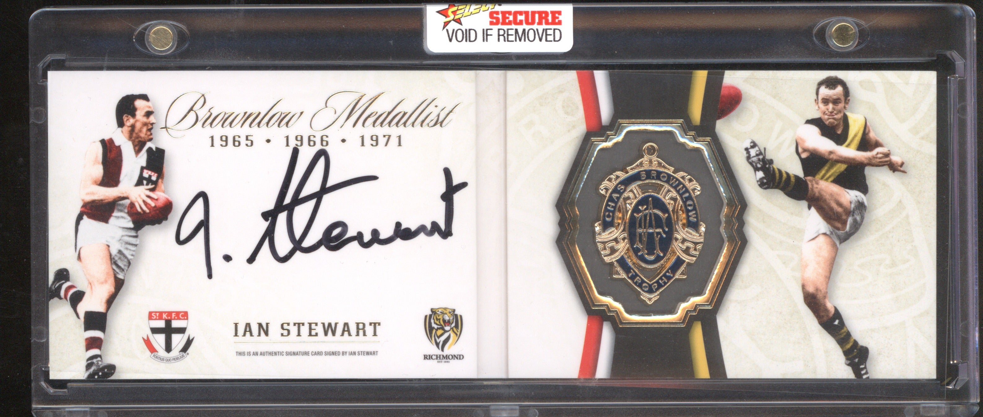 Ian Stewart 2024 AFL Select Brownlow Medallist Booklet St Kilda Richmond /150
