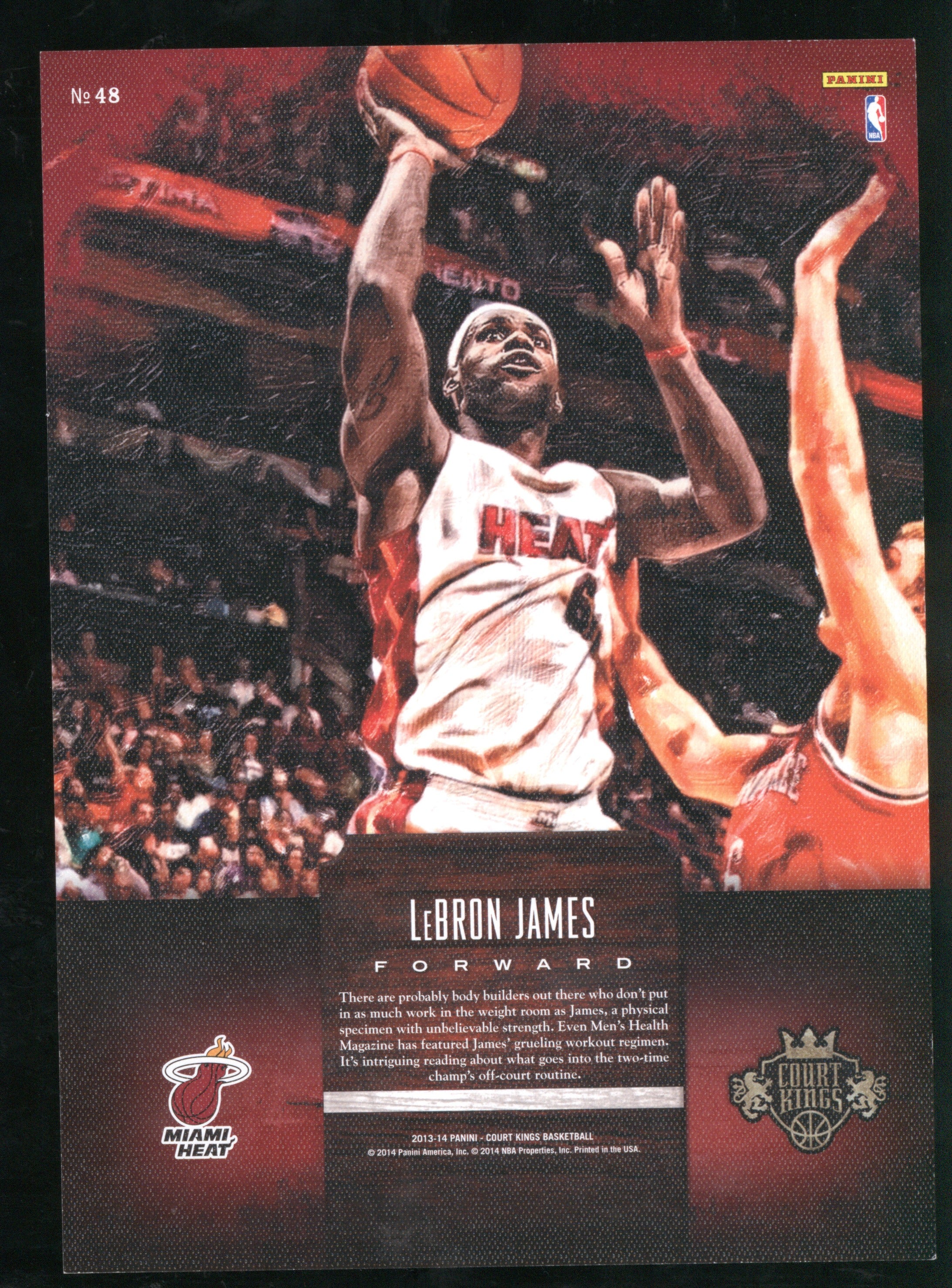 LeBron James 2013 Panini Court Kings Box Topper #48