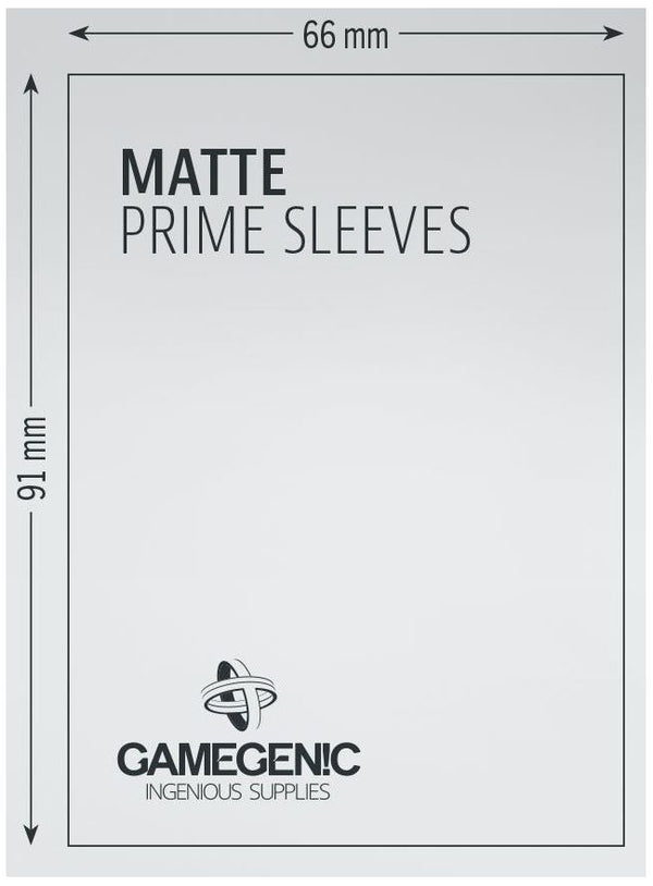 Gamegenic Matte Prime Card Sleeves Blue (66mm x 91mm) (100 Sleeves Per Pack)
