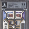 LeBron Kobe O'Neal Iverson 2009 SP Game Used Tag Team Quads Laundry 2/10 BGS 5.5