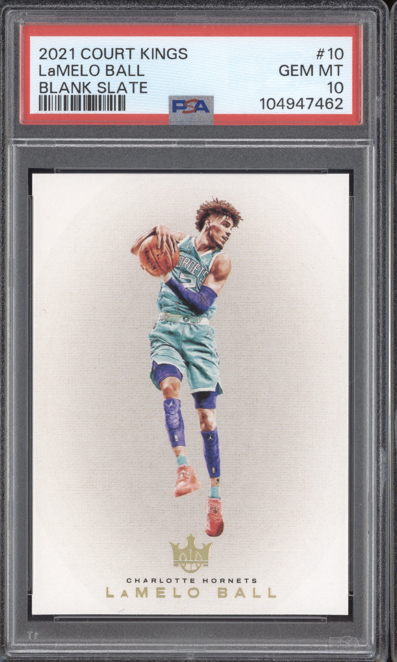 LaMelo Ball 2021-22 Panini Court Kings 10 Blank Slate RC PSA 10
