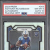 Anthony Richardson 2023 Panini Prizm 343 Autograph RC PSA 8/10