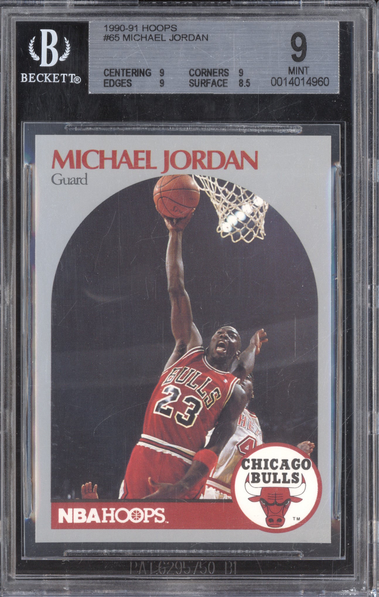 Michael Jordan 1990-91 Hoops  65 BGS 9