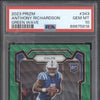 Anthony Richardson 2023 Panini Prizm 343 Green Wave RC PSA 10