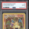 Charizard 1999 Pokemon Base Set 4/102 Holo PSA 2