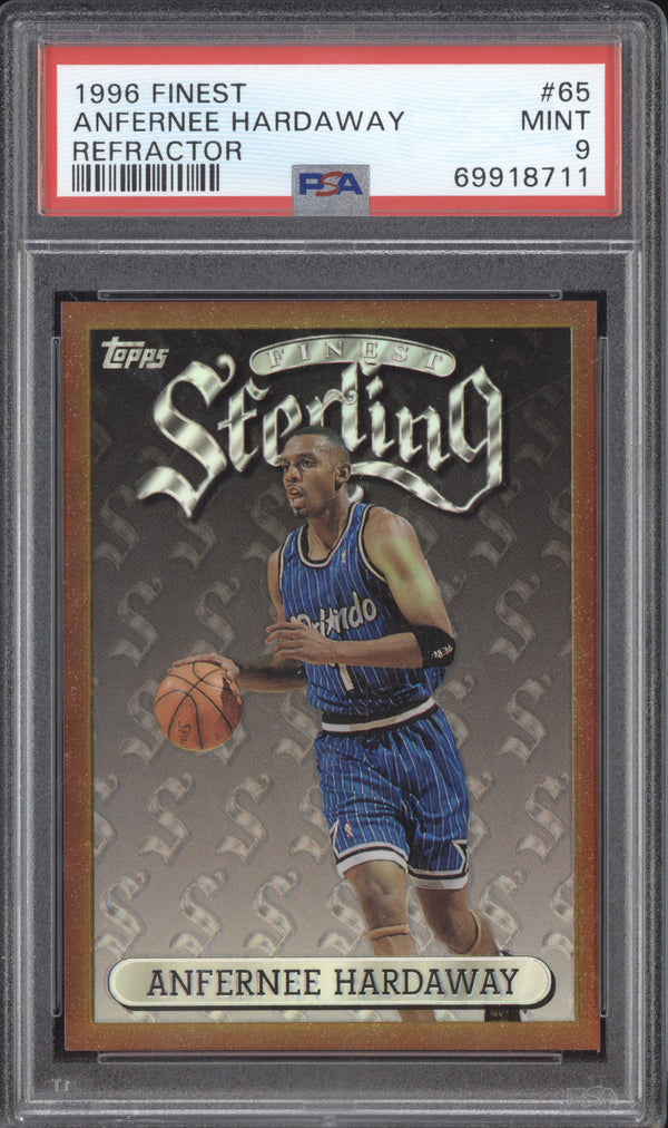 Anfernee Hardaway 1996-97 Topps Finest 65 Refractor PSA 9