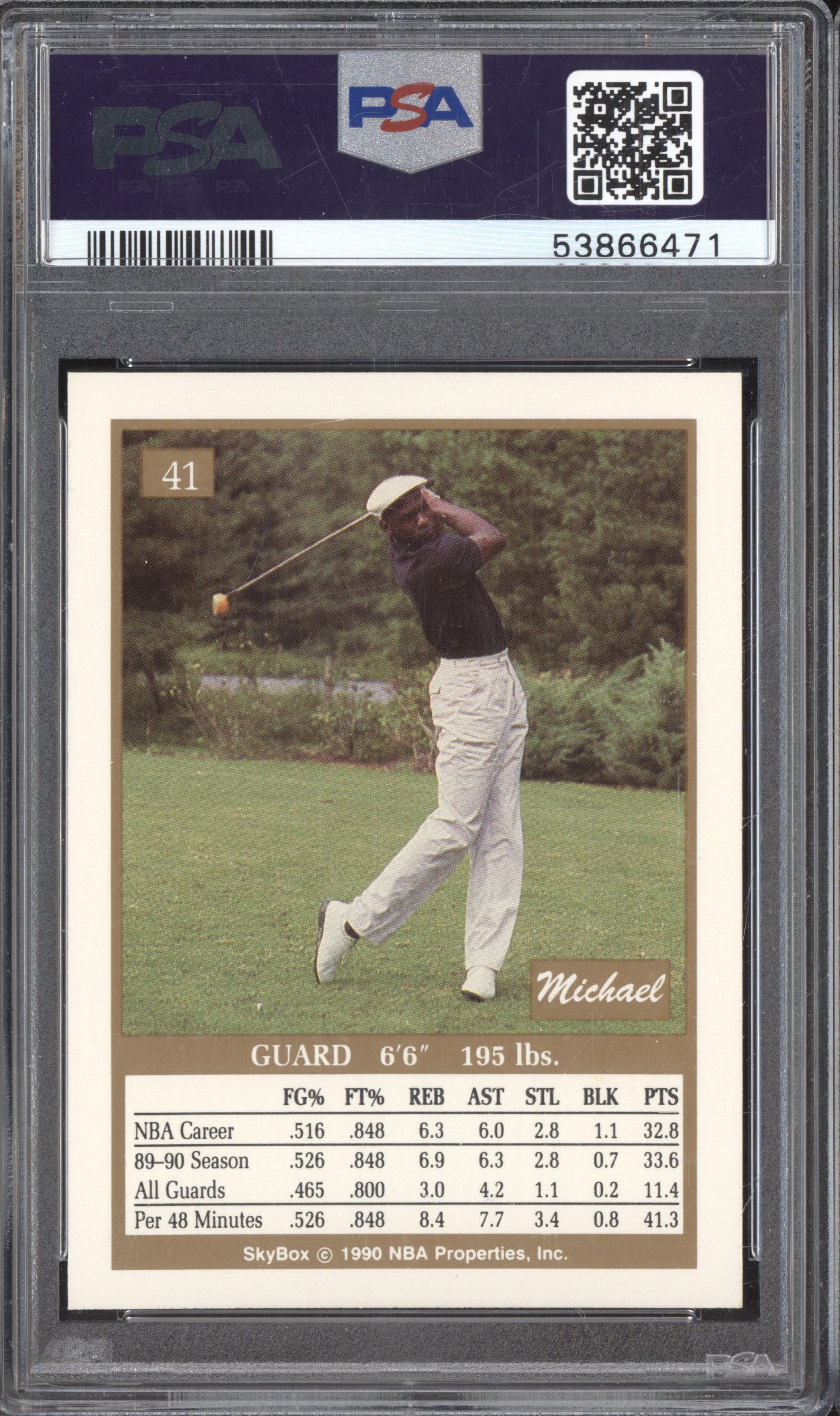 Michael Jordan 1990 Skybox  41 PSA 9