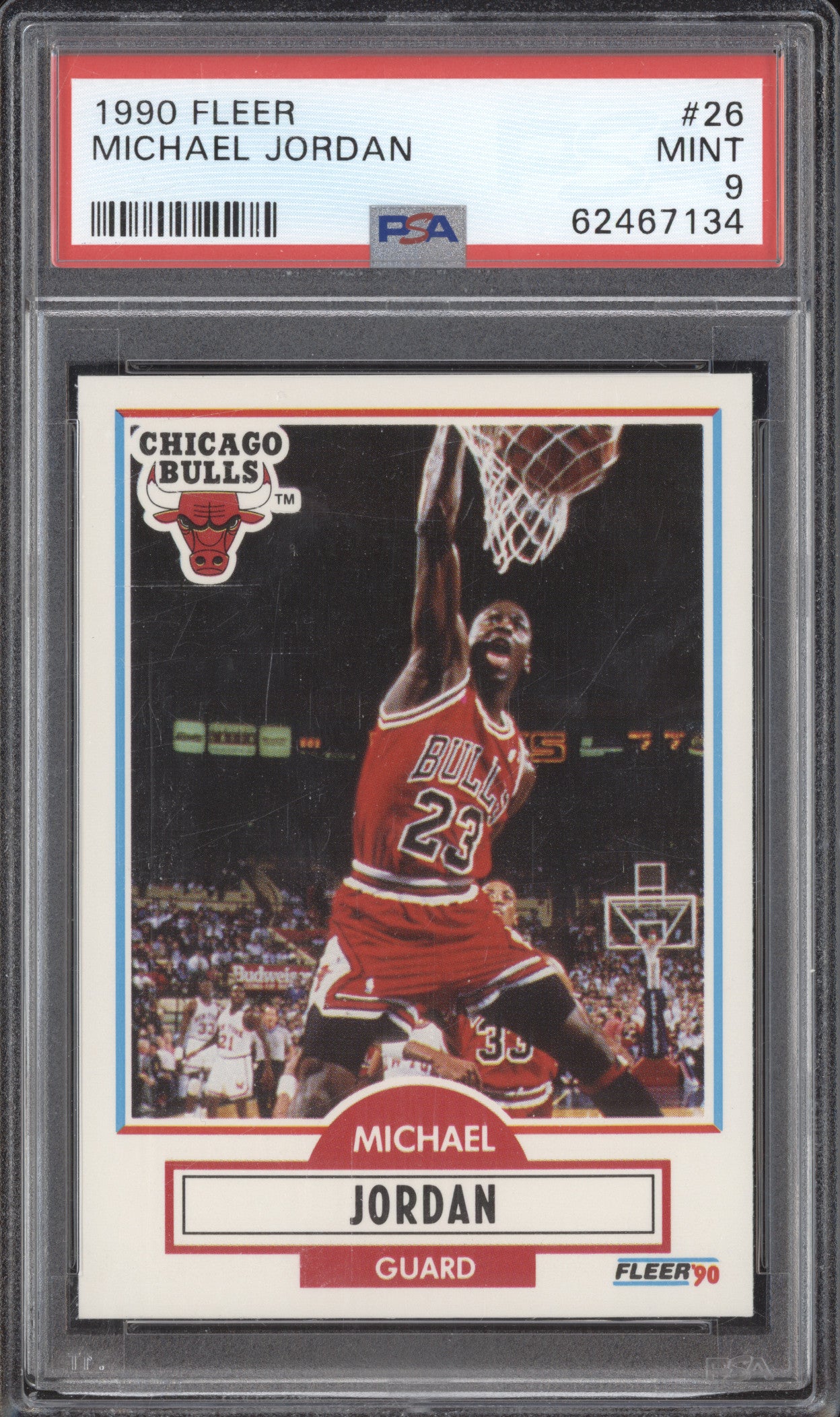 Michael Jordan 1990 Fleer  26 PSA 9