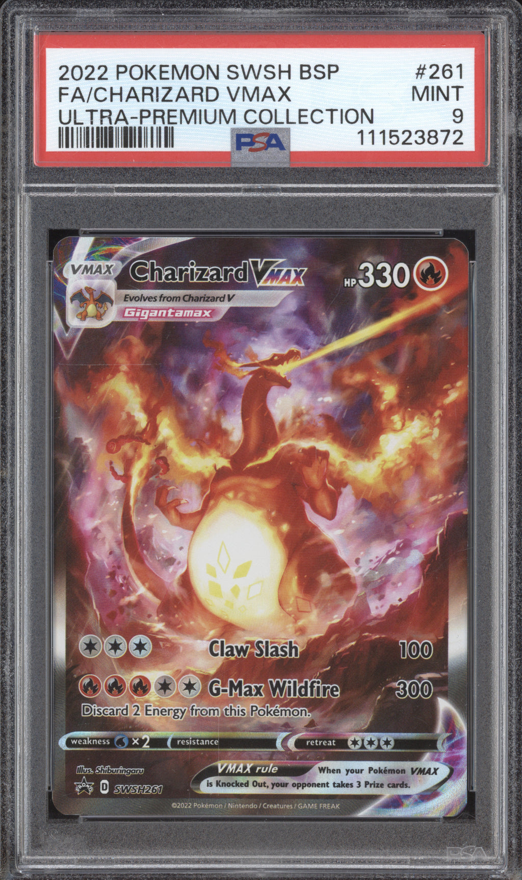 Charizard VMax 2022 Pokemon Sword & Shield Promos SWSH261 UPC Promo PS