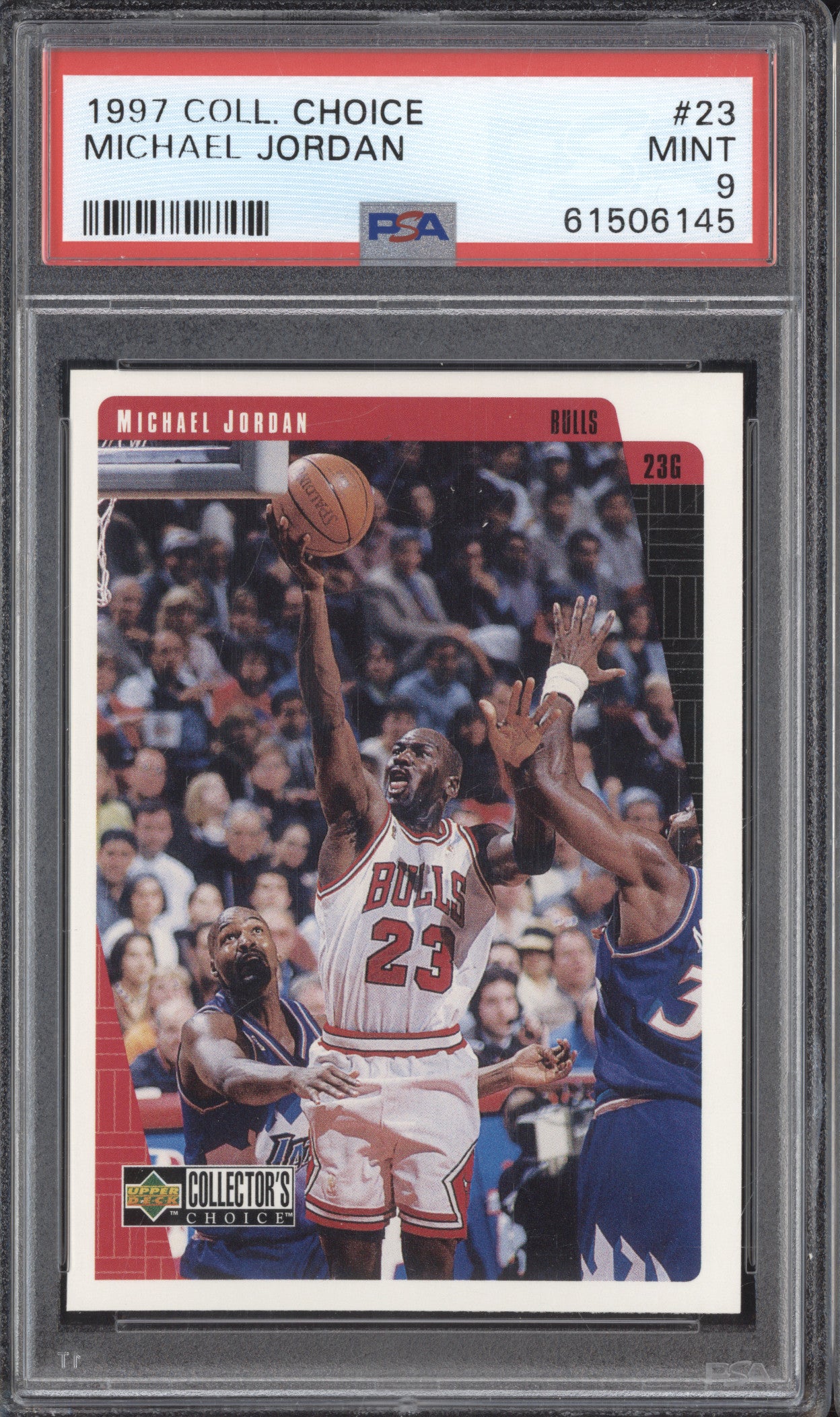 Michael Jordan 1997 Upper Deck Collector's Choice 23 PSA 9